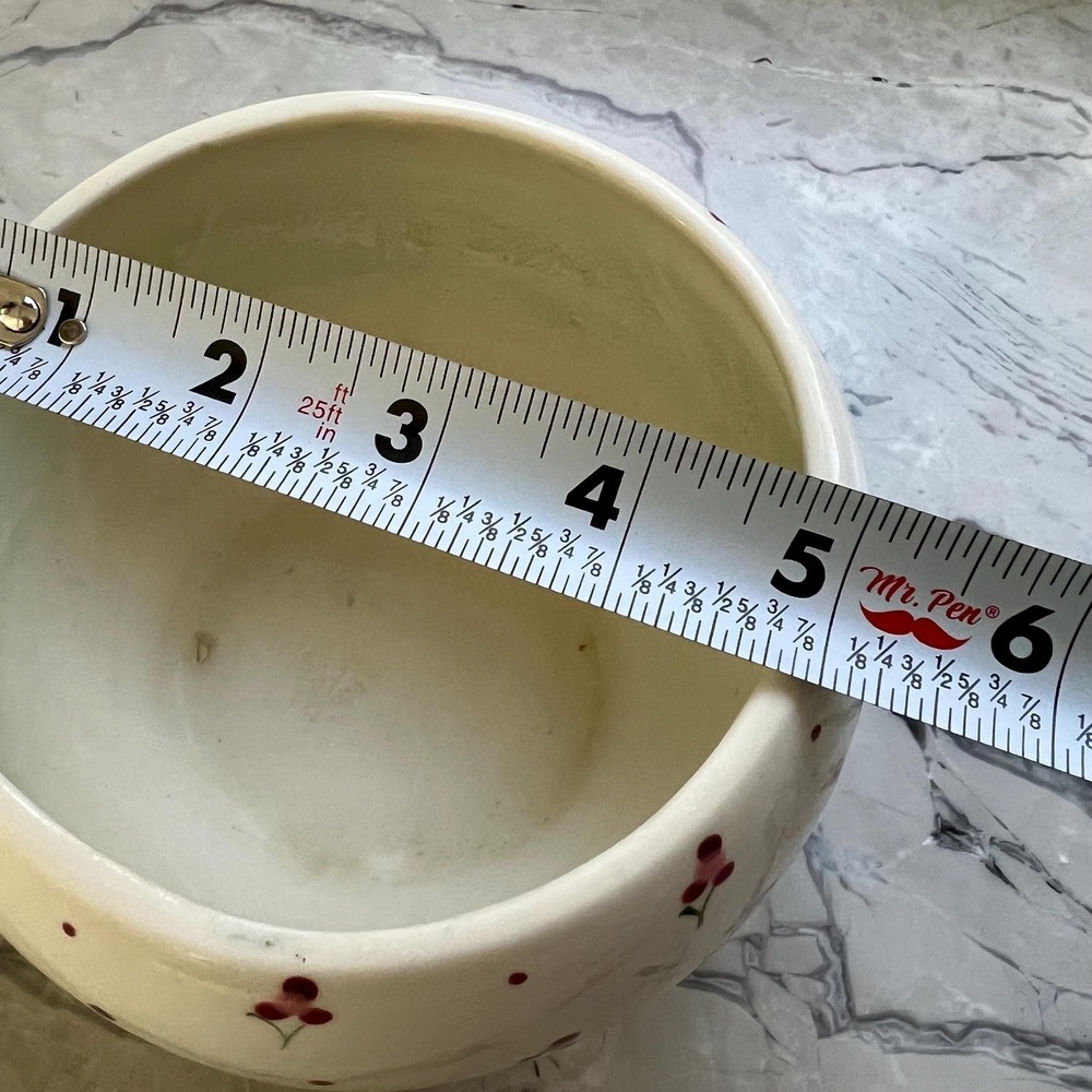 Sweet handpainted floral cache pot - Picture 4 of 6
